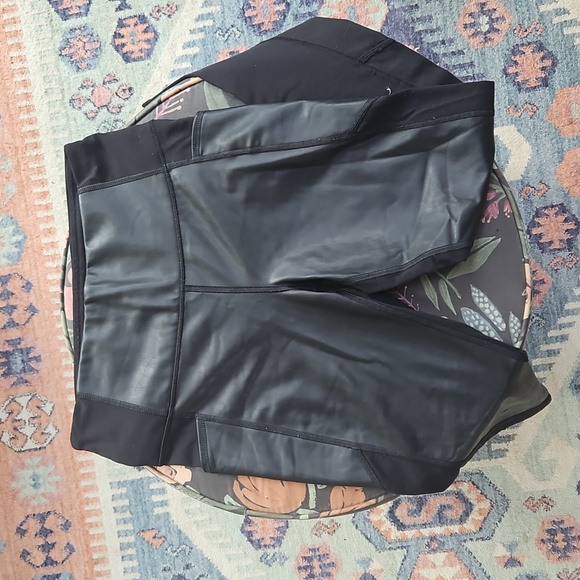 Athleta Faux Leather Leggings - Picture 3 of 3